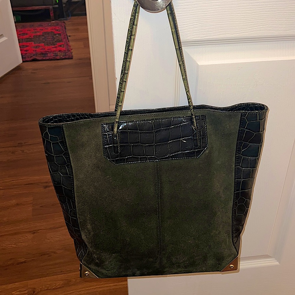 Alexander Wang croc & suede tote